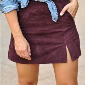 Blank NYC suede mini skirt